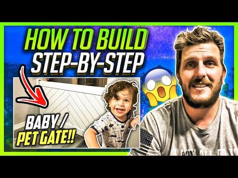 DIY Rolling Baby Gate from Scratch (Complete Build)